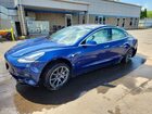 2019 Tesla Model 3 Blue vin: 5YJ3E1EB4KF526764
