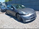 2021 Tesla Model 3 Long Range Dual Motor All-wheel Drive Gray vin: 5YJ3E1EB4MF063236