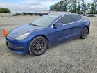 2018 Tesla Model 3 Blue vin: 5YJ3E1EB5JF093681