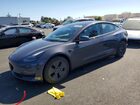 2022 Tesla Model 3 Gray vin: 5YJ3E1EB9NF208109