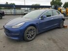 2019 Tesla Model 3 Blue vin: 5YJ3E1EBXKF497156