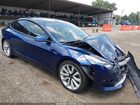 2020 Tesla Model 3 Long Range Dual Motor All-wheel Drive Blue vin: 5YJ3E1EBXLF647994