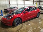 2021 Tesla Model 3 Красный vin: 5YJ3E1EC5MF990982