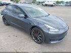 2022 Tesla Model 3 Performance Dual Motor All-wheel Drive Gray vin: 5YJ3E1EC7NF263294