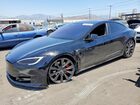 2021 Tesla Model S Black vin: 5YJSA1E43MF423380