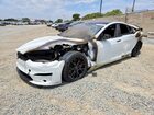 2021 Tesla Model S Белый vin: 5YJSA1E61MF453043