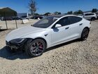 2022 Tesla Model S White vin: 5YJSA1E63NF484019