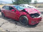 2023 Tesla Model S Plaid Tri Motor All-wheel Drive Red vin: 5YJSA1E63PF524831