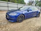 2021 Tesla Model S Blue vin: 5YJSA1E66MF443205