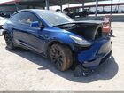 2021 Tesla Model Y Standard Range Rear-wheel Drive Синий vin: 5YJYGDED7MF124291