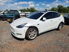 2021 Tesla Model Y White vin: 5YJYGDEE0MF070096