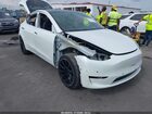 2021 Tesla Model Y Long Range Dual Motor All-wheel Drive White vin: 5YJYGDEE0MF075041