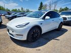 2021 Tesla Model Y White vin: 5YJYGDEE0MF139966