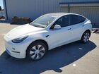 2021 Tesla Model Y White vin: 5YJYGDEE0MF243437