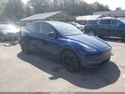 2020 Tesla Model Y Long Range Dual Motor All-wheel Drive Blue vin: 5YJYGDEE5LF036928
