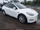 2021 Tesla Model Y Long Range Dual Motor All-wheel Drive White vin: 5YJYGDEE6MF298717