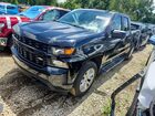 2020 Chevrolet Silverado K1500 Custom Black vin: 1GCRYBEK2LZ202389
