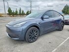 2022 Tesla Model Y Gray vin: 7SAYGAEE1NF554135
