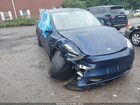 2025 Tesla Model Y Long Range Dual Motor All-wheel Drive Синий vin: 7SAYGAEE3SF221849