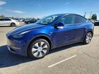2024 Tesla Model Y Blue vin: 7SAYGDED9RF047465