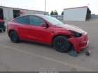 2022 Tesla Model Y Long Range Dual Motor All-wheel Drive Red vin: 7SAYGDEE4NF519767