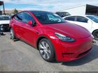 2022 Tesla Model Y Long Range Dual Motor All-wheel Drive Red vin: 7SAYGDEE6NF368964