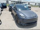2024 Tesla Model Y Long Range Dual Motor All-wheel Drive Gray vin: 7SAYGDEE6RA217626