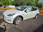 2022 Tesla Model Y White vin: 7SAYGDEE7NF407240