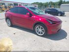 2024 Tesla Model Y Long Range Dual Motor All-wheel Drive Burgundy vin: 7SAYGDEE7RA284820