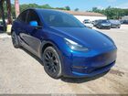 2025 Tesla Model Y Long Range Dual Motor All-wheel Drive Blue vin: 7SAYGDEE7SA364883