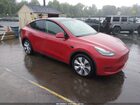 2022 Tesla Model Y Long Range Dual Motor All-wheel Drive Red vin: 7SAYGDEE9NF451465
