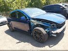 2022 Tesla Model Y Long Range Dual Motor All-wheel Drive Blue vin: 7SAYGDEE9NF481792