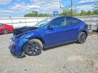2024 Tesla Model Y Blue vin: 7SAYGDEE9RF007699