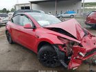 2023 Tesla Model Y Awd/long Range Dual Motor All-wheel Drive Red vin: 7SAYGDEEXPF865275