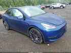 2024 Tesla Model Y Performance Dual Motor All-wheel Drive Blue vin: 7SAYGDEF3RA268218
