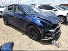 2022 Tesla Model Y Performance Dual Motor All-wheel Drive Blue vin: 7SAYGDEF7NF529914