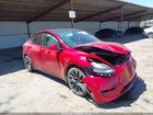 2023 Tesla Model Y Performance Dual Motor All-wheel Drive Red vin: 7SAYGDEF7PF740324