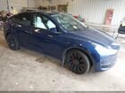 2022 Tesla Model Y Performance Dual Motor All-wheel Drive Blue vin: 7SAYGDEFXNF414949