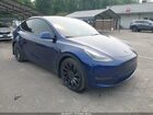 2024 Tesla Model Y Performance Dual Motor All-wheel Drive Синий vin: 7SAYGDEFXRF026156