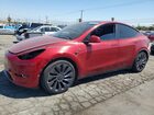 2024 Tesla Model Y Burgundy vin: 7SAYGDEFXRF058802