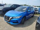 2021 Nissan Sentra Sv Синий vin: 3N1AB8CV7MY254890