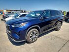 2022 Toyota Highlander Hybrid Xle Blue vin: 5TDGARAH4NS511395