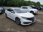 2019 Honda Civic Touring White vin: JHMFC1F98KX000348