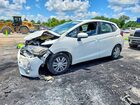 2016 Honda Fit Lx White vin: JHMGK5H57GX005671