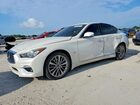 2018 Infiniti Q50 3.0t Luxe White vin: JN1EV7AP4JM361790
