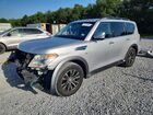 2017 Nissan Armada Platinum Серебряный vin: JN8AY2NF5H9303325