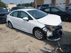 2022 Toyota Corolla Le White vin: JTDEPMAE6N3021654