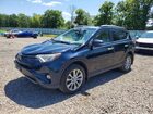 2017 Toyota Rav4 Limited Blue vin: JTMDFREV5HD202071