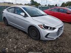 2017 Hyundai Elantra Se Silver vin: KMHD74LF2HU073066