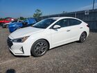 2020 Hyundai Elantra Sel White vin: KMHD84LF0LU923055